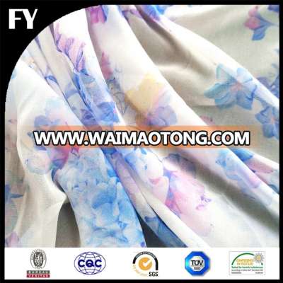 Your Own Design Print Bubble Chiffon Fabric 100% Polyester