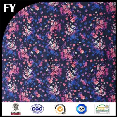 Latest Custom Digital Print Type Crepe Fabric 100% Polyester Print Design Textiles for Cloth